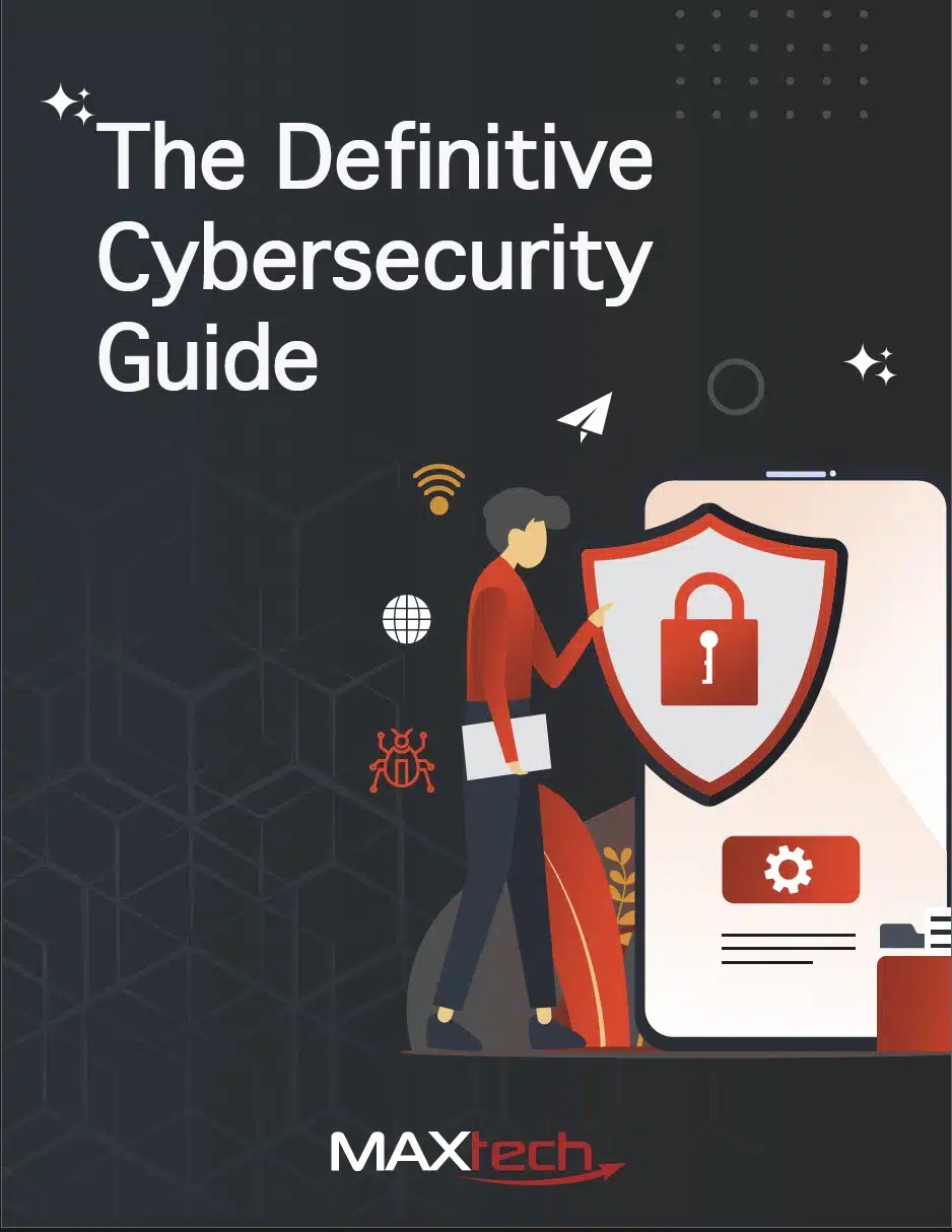 Screenshot ebook cover of cybersecurity guide by maxtech agency