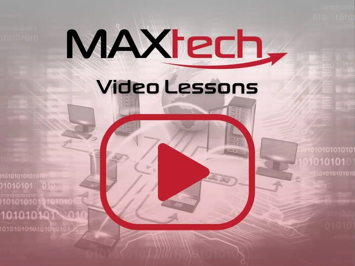 maxtech university video lesson video lessons from maxtech university